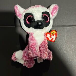 1 LeeAnn TY Beanie Baby.  Pink fuzzy